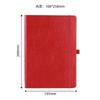 Caderno com Elástico Marcador Capa Dura Personalizado Escritório Simples A5 Bloco de Notas Diário de Estudante PU Livro de Registro de Reuniões