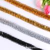 Caijin fábrica de cor de renda roupa de cama lantejoulas douradas lantejoulas acessórios de vestuário de palco de renda de ouro e prata