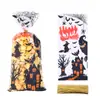 Bolsa de plástico para embalaje de galletas, bocadillos y dulces con bolsillo plano OPP con impresión transfronteriza para Halloween, nueva bolsa de plástico para fiestas navideñas