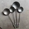 Colher de ferro com cabo colher de escavação de cimento colher de pegar água de alumínio colher de ferro fundido industrial colher de escória colher de solda com cabo longo