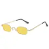 Gafas de Sol Hip-Hop Gafas de Sol Coloridas de Moda para Hombres y Mujeres Gafas de Sol de Metal con Montura Cuadrada Venta al por Mayor