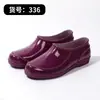 Zapatos ligeros de corte bajo impermeables antideslizantes para mujer, adultos, exteriores, cocina, boca poco profunda, zapatos de goma de trabajo para mujer, venta al por mayor, exportación