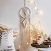 Tapiz de Luna Tejido Atrapasueños Colgante de Pared Interior de Hotel Decoración de Pared Estrellas y Luna Hechas a Mano Nórdicas
