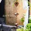 Decoración de Metal Retro de Nuevo Producto Transfronterizo Amazon Cadena de Lluvia Triple Nido Colgante Creativo Corazón para Patio con Campana
