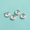 Prata 925 Prata Lisa Acessórios Listrado Escovado Espaçador Onda d'Água Espaçador Assimétrico DIY Pulseira de Cristal Contas Espaçadoras