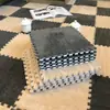Dropshipping Transfronterizo de Alfombras Patchwork de Felpa para Dormitorios, Corte Libre, Lavables a Máquina, Cómodas Alfombras de Terciopelo de Algodón para Salas de Estar