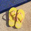Chanclas de verano para mujer para uso en exteriores, antideslizantes, cómodas, diseño simple, adecuadas para la costa y la playa, sandalias de suela plana