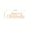 Cartão de madeira de natal feliz aniversário MerryChristmas bolo decoração plug-in