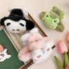 Presilha de Garra de Pelúcia de Urso Desenho Animado Fofo Presilha de Cabelo para Parte de Trás da Cabeça Feminina Presilha de Tubarão Grande Volume de Cabelo Presilha Multi-Cabelo Acessório de Cabelo