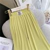 Pantalones casuales de verano para niñas, estilo occidental, personalizados, de estilo coreano, de seda helada, con pierna ancha y antimosquitos.