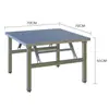 Mesa plegable extra gruesa de acero inoxidable, mesa de comedor redonda grande estilo restaurante, adecuada para apartamentos pequeños, propiedades de alquiler, casas rurales