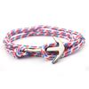 Pulsera de Moda de Estilo Coreano de Venta Caliente de AliExpress, Distintiva Tipo Ancla Vintage, Versátil, Multicapa, Tejida a Mano, Joyería para Mujer