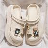 37 Tipos de Zapatos Croc, Nezha, Briquetas Blancas y Negras, Oso Fresa, Perro Feliz, Cordones de Capibara, Accesorios