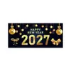 Amazon Cross 2027 Tela de Fondo de Año Nuevo Impresión HD Fuegos Artificiales Champaña Decoración de Festival de Nochevieja Tela de Fondo