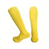 Calcetines Deportivos Largos Profesionales para Adultos y Niños, Calcetines de Fútbol Lisos Hasta la Rodilla, Transpirables y Resistentes al Desgaste, Calcetines Largos para Entrenamiento y Competición de Estudiantes
