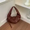 2026 Nueva Elegante Bolsa de Hombro de Estilo Coreano de Nicho con Pliegues para Mujer, Bolso de Hombro de Gama Alta, Bolso de Viaje Versátil y de Moda