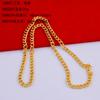 Colar de Moda Metal Banhado a Ouro Imitação de Ouro Rua das Pequenas Mercadorias de Yiwu Joias da Moda Cor Conservada para Homens Corrente Atacado