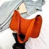 2025 Novo Estilo Personalizado Casual Bolsa Pequena de Mão para Mulheres Bolsa Elegante de Axila Bolsa Crescente Estampada para Pendular Bolsa de Axila