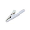Pinza de cocodrilo de 5 mm con apertura completamente cerrada soldable y conector de prueba de cabeza banana de 2 mm para bolígrafo.