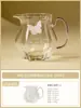 Xícara de Chá Fair Cup em Formato de Melancia Feita na Fábrica, Conjunto de Chá de Alto Valor Estético, Bule de Chá de Vidro, Recipiente para Compartilhar Chá, Xícara Fair Cup, Acessórios para Conjunto de Chá, Dispositivo para Servir Chá