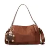 Bolsa Almofada Fosca Feminina Outono e Inverno Cor Maillard Retrô Bolsa de Mão de Luxo Bolsa Transversal de Ombro Feminina