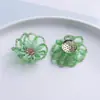 Lujo Ligero Color Doble Capa Hueco Pétalo Tazón Flor DIY Trenzado a Mano con Cuentas Pasador de Pelo Accesorios para el Cabello Pendientes Material Venta al por Mayor