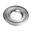 Venta al por mayor de fábrica 304 engrosado con oreja plato para pasteles sin oreja plato para pasteles engrosado y profundizado acero inoxidable placa de piel fría placa para pasteles al vapor superficie