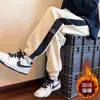 Pantalones de Felpa de Algodón Pesado Estilo Americano para Hombre, Primavera y Otoño 2025, Pantalones Casuales, Pantalones Deportivos Retro de Moda, Pantalones de Pierna Recta