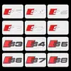 Adequado para Emblemas Personalizados Audi, Emblemas Metálicos para Carro, Emblemas Traseiros Modificados S3 S4 S5 S6 S7 S8