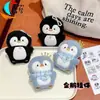 Lindo pingüino de peluche colgante, muñeca original para parejas, pingüino de dibujos animados, accesorio para bolso para niñas