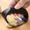 Prensa de Ajo, Trituradora de Ajo Manual, Pelador de Ajo Circular, Machacador de Ajo, Trituradora de Ajo de Acero Inoxidable