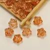 Cuentas de vidrio de pentagrama de meteorito, cuentas sueltas con agujeros horizontales, cuentas de estrella, accesorios para abalorios de pulseras y collares hechos a mano para DIY