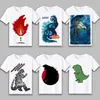 Verano 2023 Godzilla 2 Rey de los Monstruos Camiseta Secundaria de Anime de Manga Corta Ropa de Clase de Manga Corta para Estudiantes