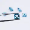 Suministro Directo de Fábrica Biselado Cuadrado 106 # Espinela Cuadrada Pequeña Octogonal Piedra Preciosa de Espinela Azul Es Resistente a Altas Temperaturas y Se Puede Cerar