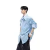 Moda Japonesa Tendencia Versátil Nuevo Estilo Harajuku Ins Simple Elegante Artístico Perezoso Camisa Falsa de Dos Piezas