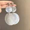 Pendientes de Flor con Borla de Concha Estilo Resort Costero Pendientes de Diseño Nicho Personalizados Simples de Moda Versátiles