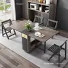 Juego de mesa y sillas plegables multifuncionales estilo nórdico, diseño moderno y minimalista, adecuado para apartamentos pequeños, mesa de comedor expandible, mesa de comedor simple