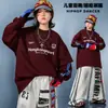 Roupas de Dança Hip Hop Infantil Outono Estilo Retro Hip Hop Conjunto Falso de Duas Peças Moda Hip Hop Personalidade Roupa de Prática