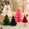 Festival de Navidad Árbol de Navidad de Panal Adornos de Mesa para Ventana Accesorios Opciones Multicolor Accesorios de Decoración para Escaparate