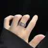 Anel Masculino Pequeno Círculo Anel de Prata 925 Feminino Simples Leve Luxo Nicho Anel de Dedo Moda Vintage