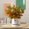 Flor artificial planta verde arranjo de flores parede de folhas decoração parede de plantas folhas verdes parede de plantas verdes material de combinação folha de simulação