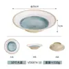 Série Mar Estelar Louça de Melamina Panela Quente Churrasco Restaurante Buffet Tigelas e Pratos Criativos de Imitação de Porcelana Prato para Molho Conjunto de Louças