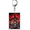 Llavero Acrílico Stranger Things Club del Hacha Eddie Película y TV Merchandising Colgante de Soporte Venta al por Mayor Transfronteriza
