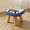 Taburete Pequeño para Uso en Casa, Taburete Bajo Pequeño, Taburete Redondo de Madera Maciza, Taburete Hongo, Banco Lindo para Niños, Taburete Suave para Sentarse, Taburete Creativo para Cambiarse los Zapatos