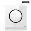 Interruptor de pared tipo 86, toma de corriente, panel de vidrio templado blanco, cinco orificios, USB, un polo, toma de 16A, panel de Zhongshan