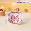 Nuevo Plato Cerámico para Snacks de Mickey, Plato Cuadrado para Condimentos de Hot Pot, Plato para Salsa de Alta Estética, Plato para Salsa de Soja Doméstico, Uso en Restaurante
