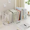 Soporte para Libro de Estudiante Escritorio Artefacto Fijo para Guardar Libros Estantería de Escritorio Estante de Almacenamiento Portadocumentos de Oficina Sujeta-libros
