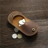 Monedero de Cuero de Estilo Japonés de Gran Venta Retro de Mano Mini Billetera Bolsa para Guardar Dinero de Bolsillo para Estudiante de Primaria