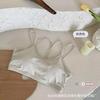 Ice Silk Beauty Back Underwear Feminino Big U peito envolto sutiã sem fio uma peça camisola menina quente anti-exposição tubo top