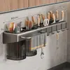 Estante de Almacenamiento para Cocina Montado en la Pared Escurridor para Cubiertos Estante Colgante Multifuncional para el Hogar para Palillos Cuchara Cuchillo Tenedor Espátula